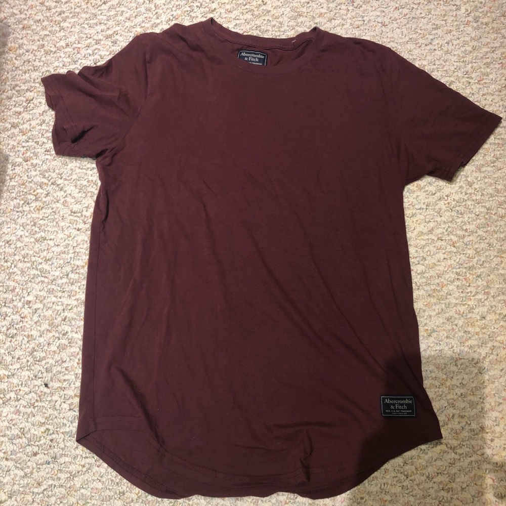 Abercrombie maroon tshirt